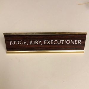 Desk Placard